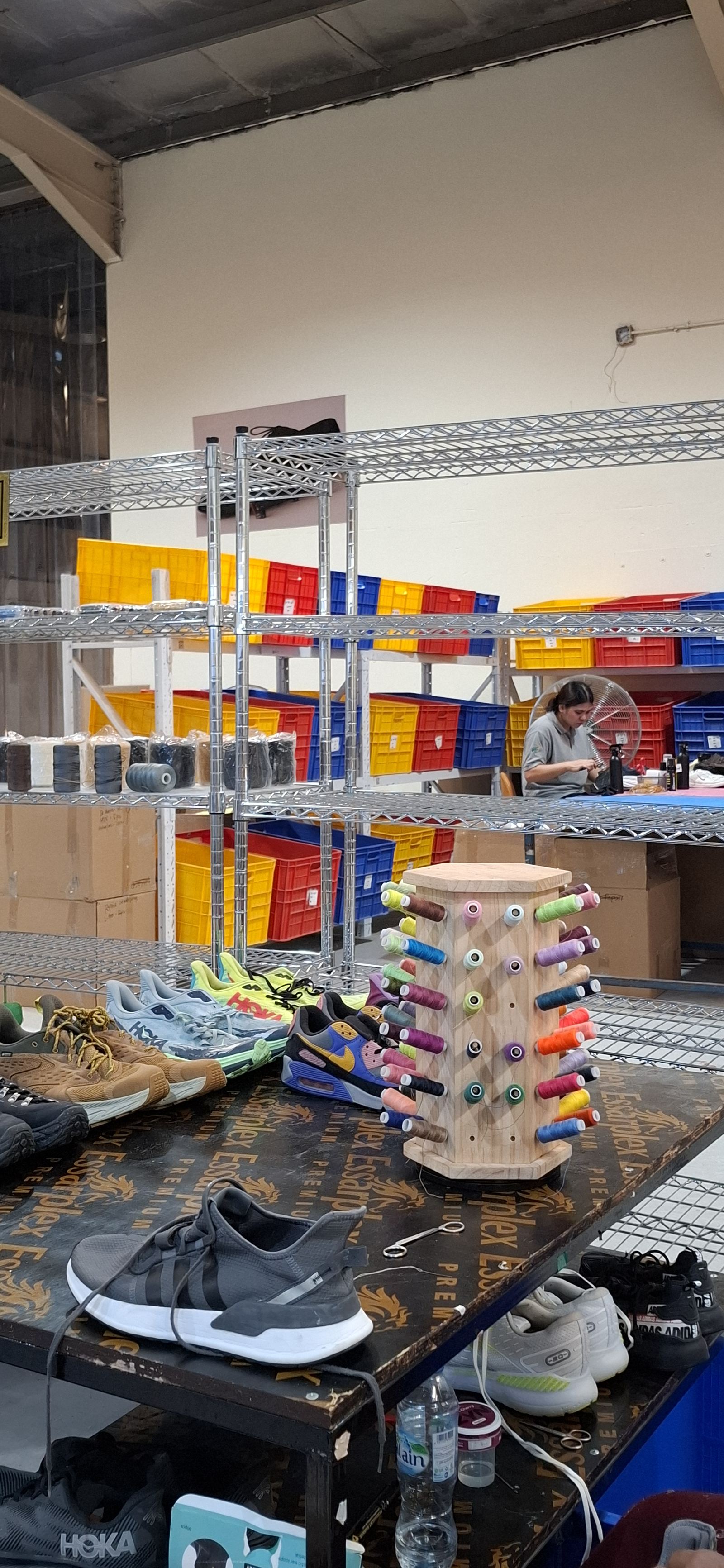 Refurbished pairs on a shelf